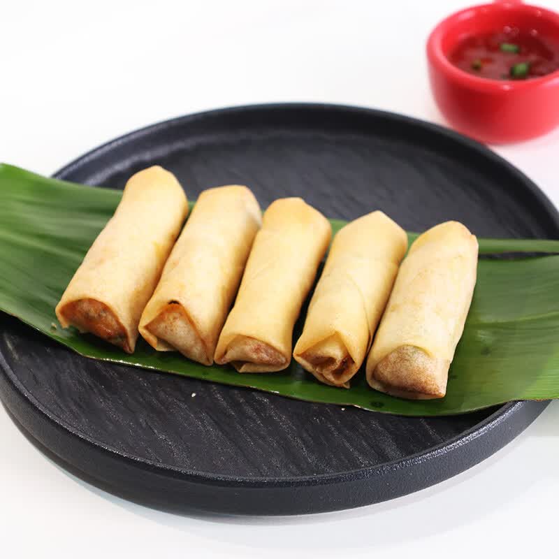 小兔吖霸蔬菜春卷400g 冷冻半成品油炸脆皮小吃 20粒/袋 蔬菜春卷400g*2+蔬菜咖喱角400g*2
