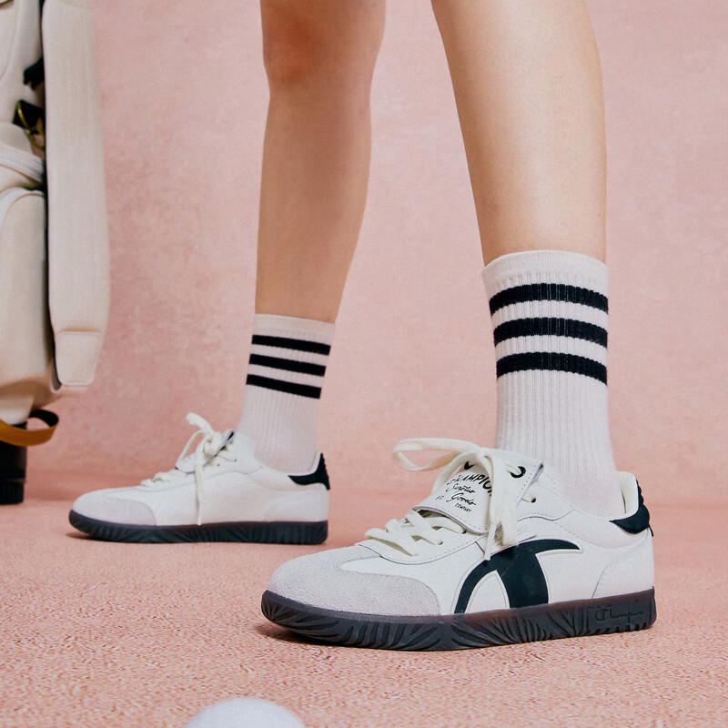 Champion【丁禹兮同款】冠军25秋季T头德训鞋女休闲鞋男 黑白（男款） 42