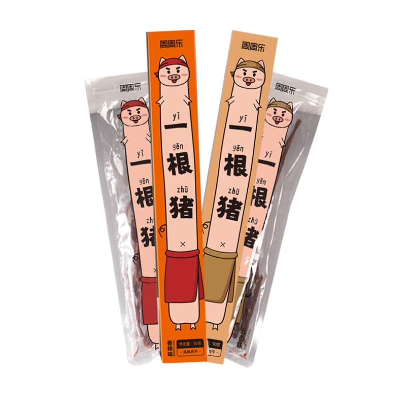 周周乐【山姆平替】风干猪肉条一根猪香辣味90g/盒猪肉细条休闲解馋