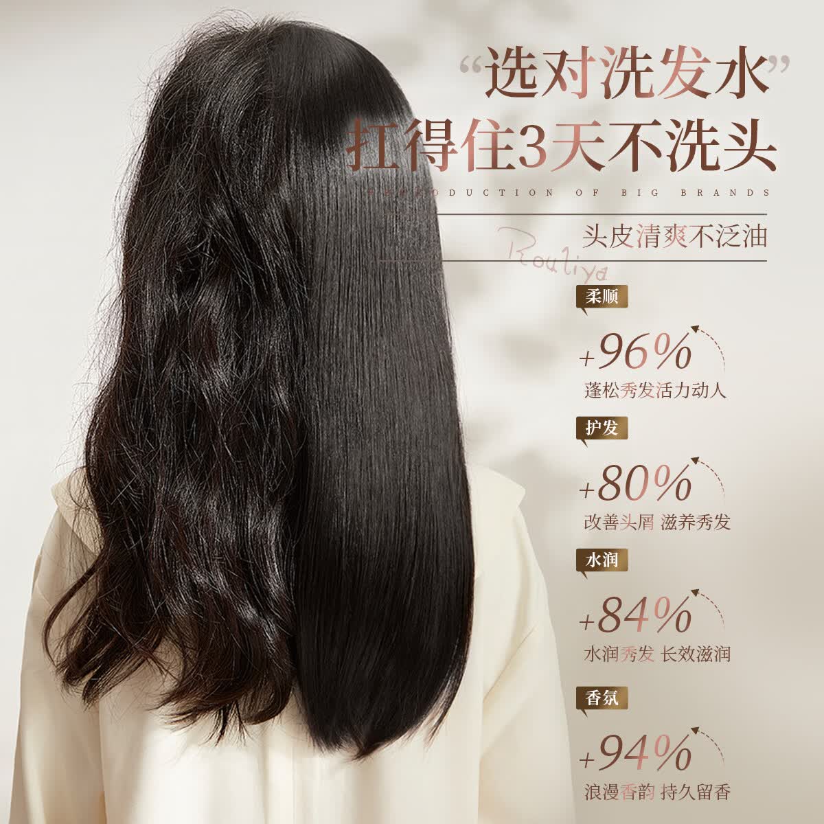 丝露杰(SLUJ)啤酒花去屑洗发乳 洗发水 去屑控油舒缓净抗屑去头屑止痒控油蓬松 柔顺发膜500ml