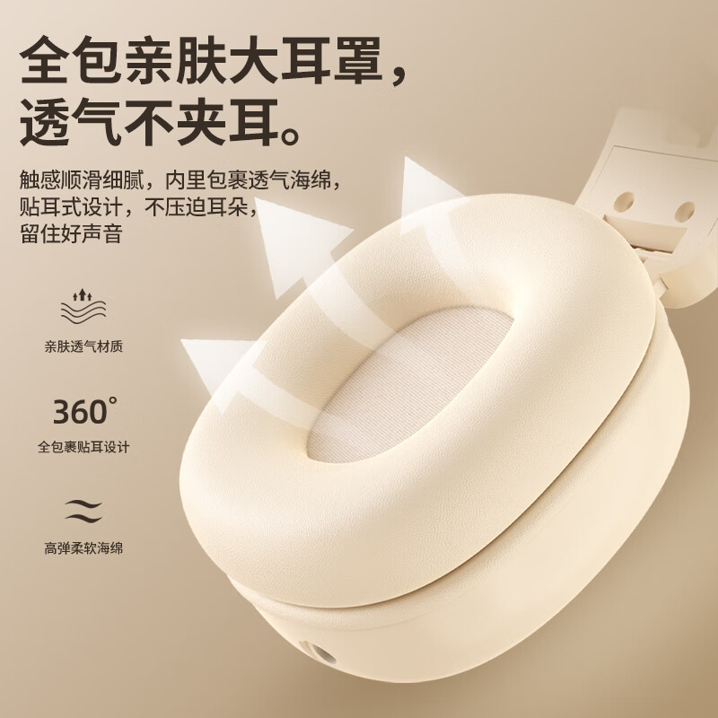 语梵（YUFFUN） 英语四六级听力耳机四级调频FM六级46级蓝牙大学生考试三级 白色 经典款【时间/电量显示】送电池 标配 标配耳机