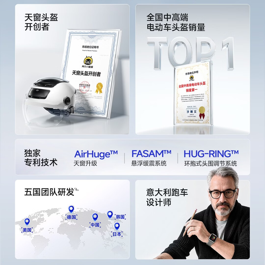 两只小蜜蜂电动车头盔3C男女士夏季防晒透气四季通用半盔摩托车电瓶车安全帽 3.0熊猫白【变色长镜】赠头盔锁+内衬 男女通用【头围58-62cm】