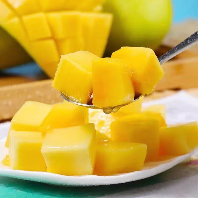 庾丰  越南进口芒果 脆甜青玉芒 当季新鲜孕水果  5斤含箱 单果250g起 甄选净重4.5斤