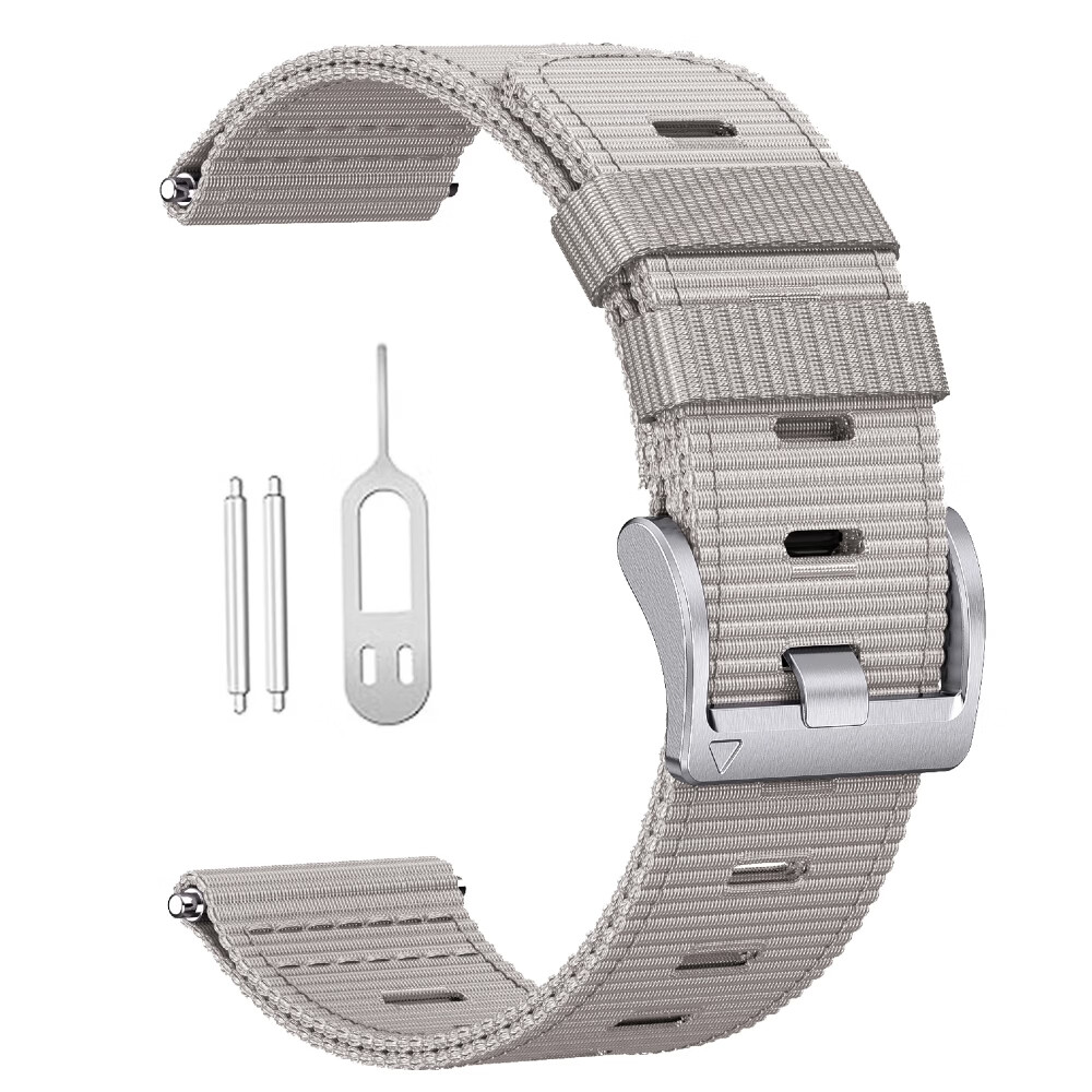 ENDUROBAND适用佳明本能instinct3/2/1战术尼龙表带手表表带腕带本能2X太阳能系列新款原厂配件 白色-银扣 本能50mm表盘-26mm宽接口 京东折扣/优惠券