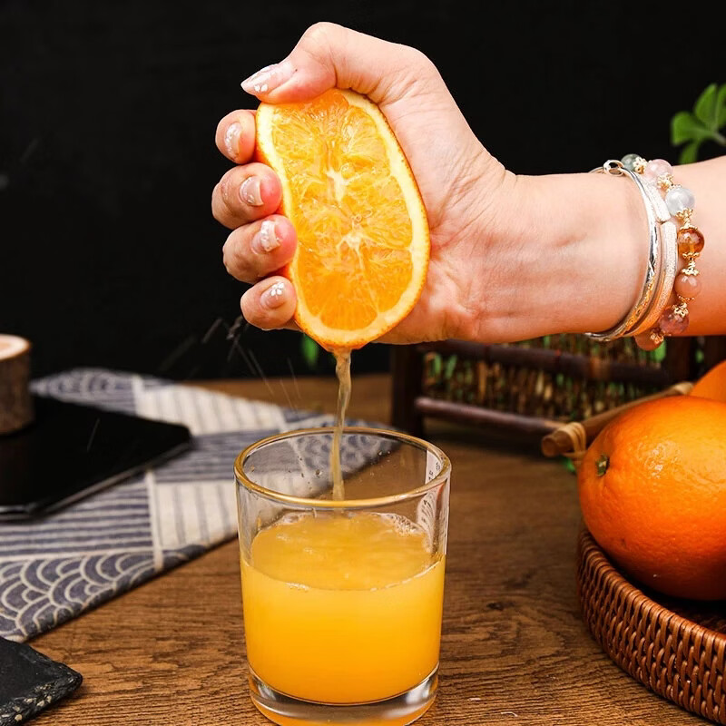 诗橙诗意重庆奉节脐橙应季水果橙子现摘先发产地直发坏果包赔生鲜水果 脐橙净重5斤（单果100g+)