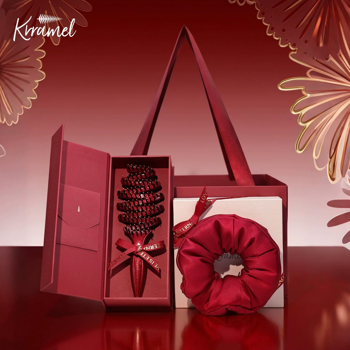 KRRAMEL生日礼物女士送新人送闺蜜实用高级梳子新婚礼物 First Home 初居｜一梳绾喜礼盒