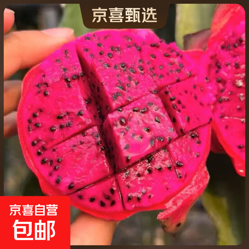 【应季】新鲜红心火龙果超甜爆汁当季新鲜水果 2粒装（单果200+）