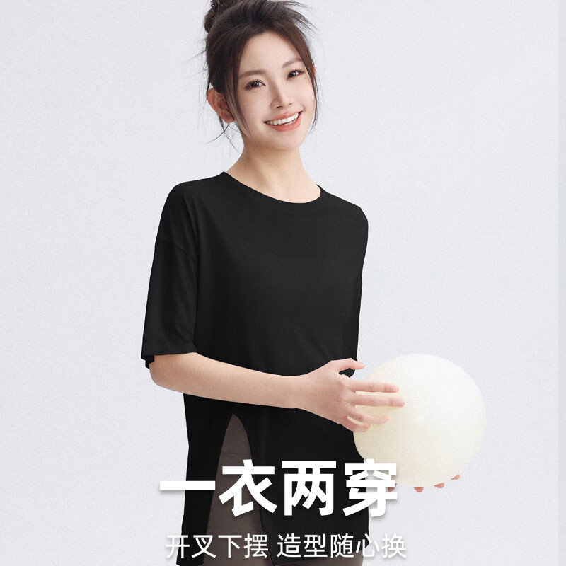 DRUR高颜值普拉提健身瑜伽T恤女短袖上衣马拉松跑步暴汗服户外骑行服