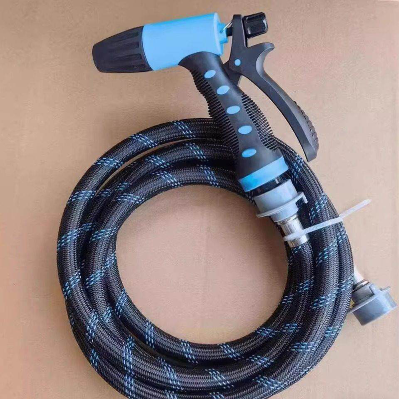 Jeonestan4分螺纹卡扣快接轻便抗冻防爆洗车管防缠绕安装浇花高压按压喷枪 【高压喷枪+3米管】4分螺纹+快接卡扣 两用