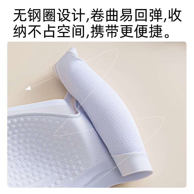 猫人【刘亦菲同款】蜂巢小凉杯新款内衣女隐形无痕凉感小胸聚拢文胸罩 冰蓝盒装 2XL 【适合38/85ABC约120-135斤】