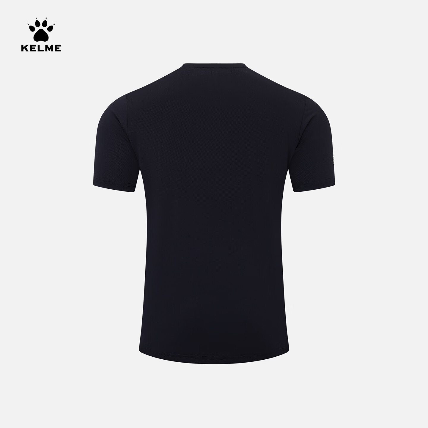卡尔美（KELME）凉感T恤男2026夏季新品圆领运动透气跑步健身短袖 玛瑙黑 XL