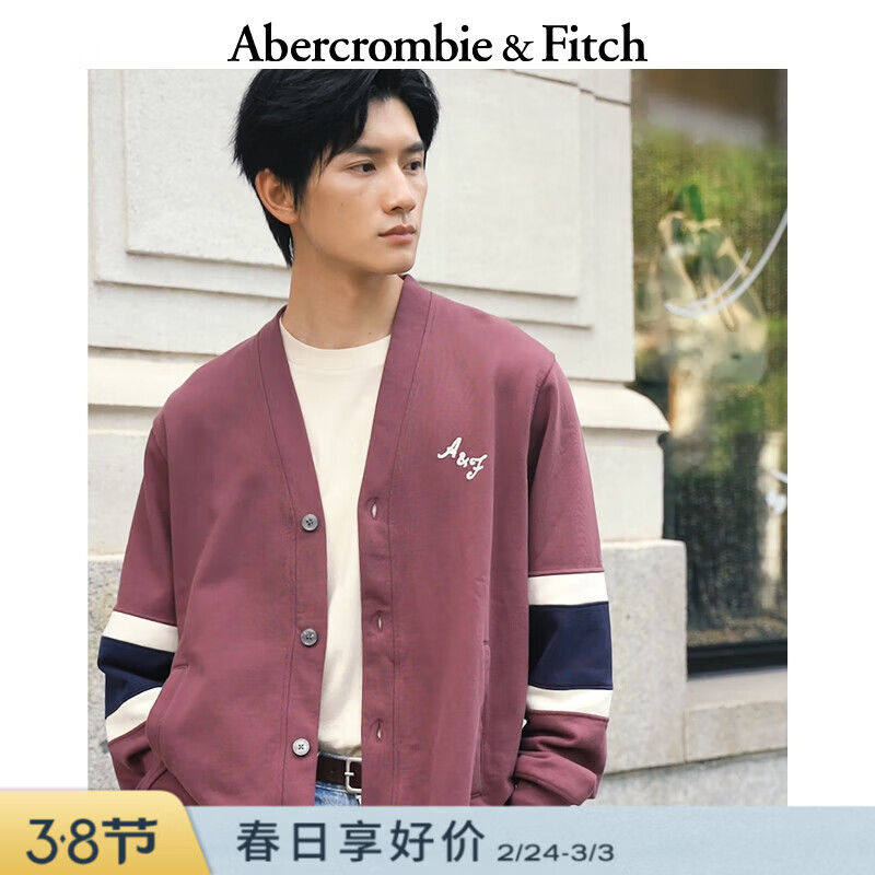 Abercrombie & Fitch �ذ�ëȦ��V�쳤�俪������ 122-5537 ����ɫ S (175/92A) 119.5Ԫ