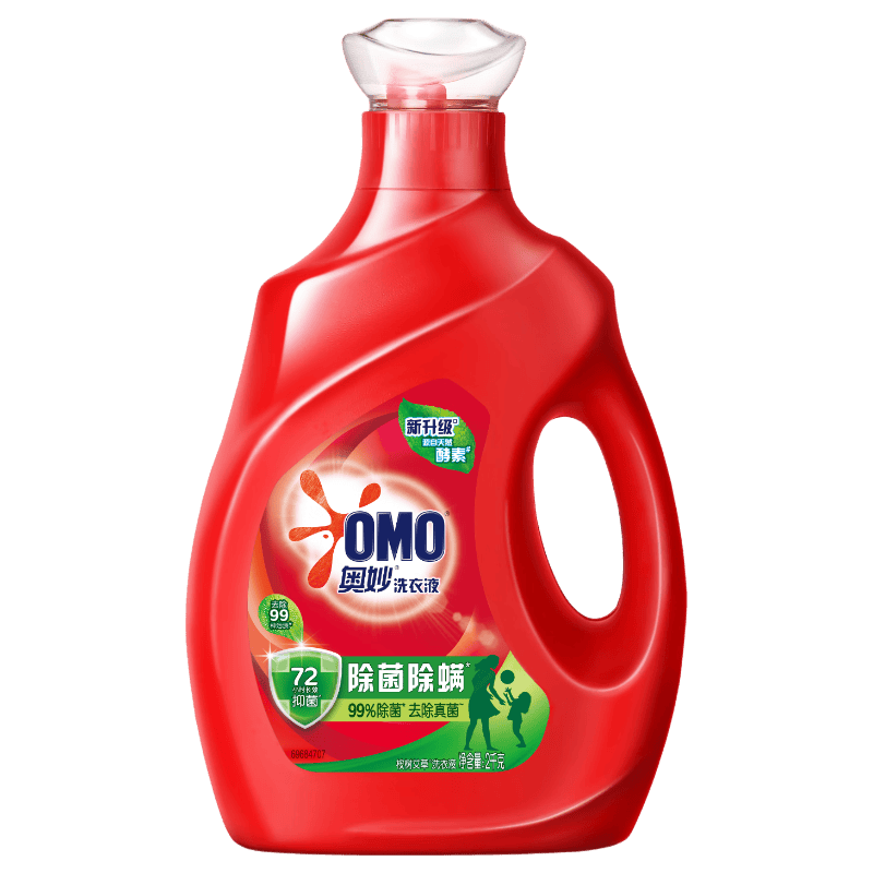 奥妙（OMO）吴磊好物去渍酵素洁净除菌除螨持久留香除味4斤校服净洗衣液