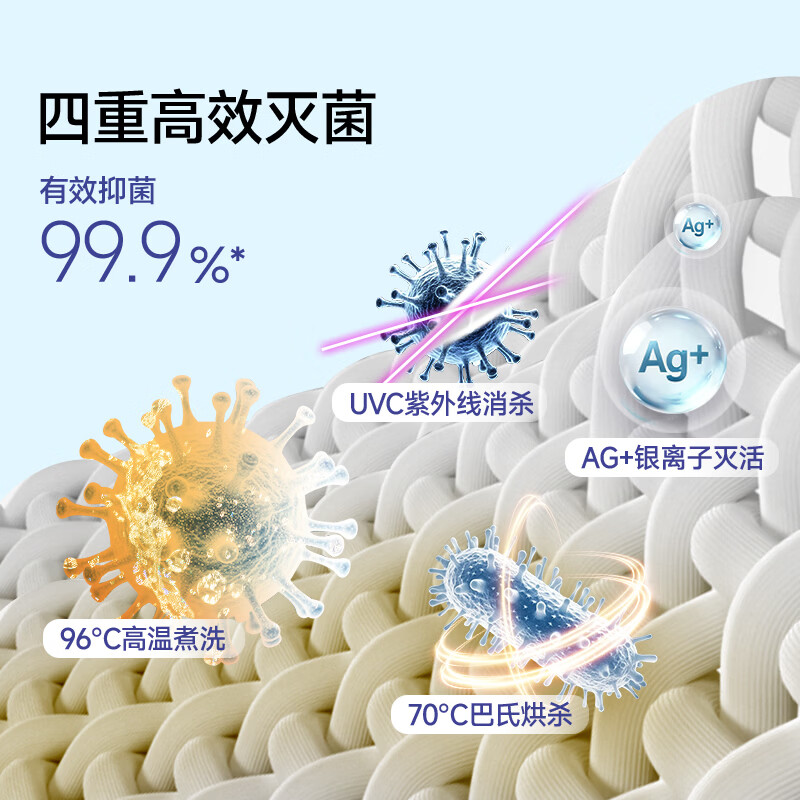 博宝特内衣洗衣机宿舍出租房全自动双舱内衣洗衣机家用小型双桶洗烘一体迷你滚筒洗袜子懒人神器洗衣机 高温除菌洗脱一体款【咨询客服可升级洗脱烘】