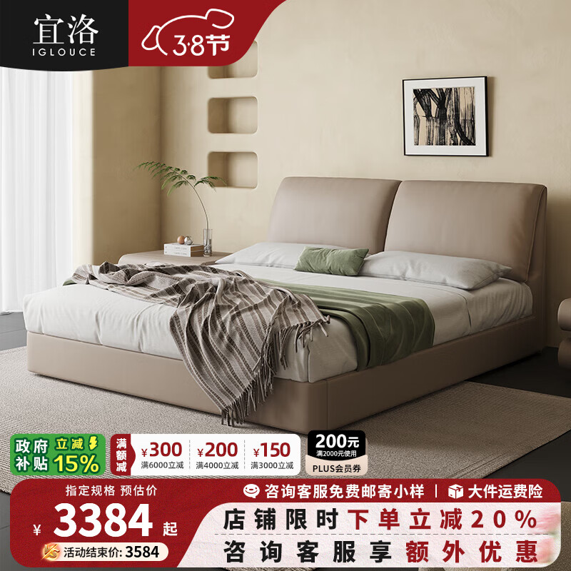 ������������Ƥ����ʽ�������Դ���ɫ�ִ���Լ���������䴢�ﴲ �������Ƥ+�ľ�Ǽܴ� 1800mm*2000mm��ѹ����ṹ������ 4151.4Ԫ(������)