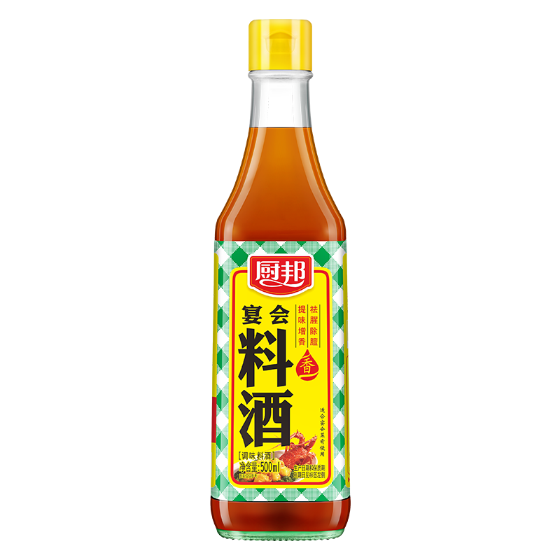 厨邦10度 调味料酒500ml 宴会级料酒 精致去腥增香 厨师烹饪香料调味