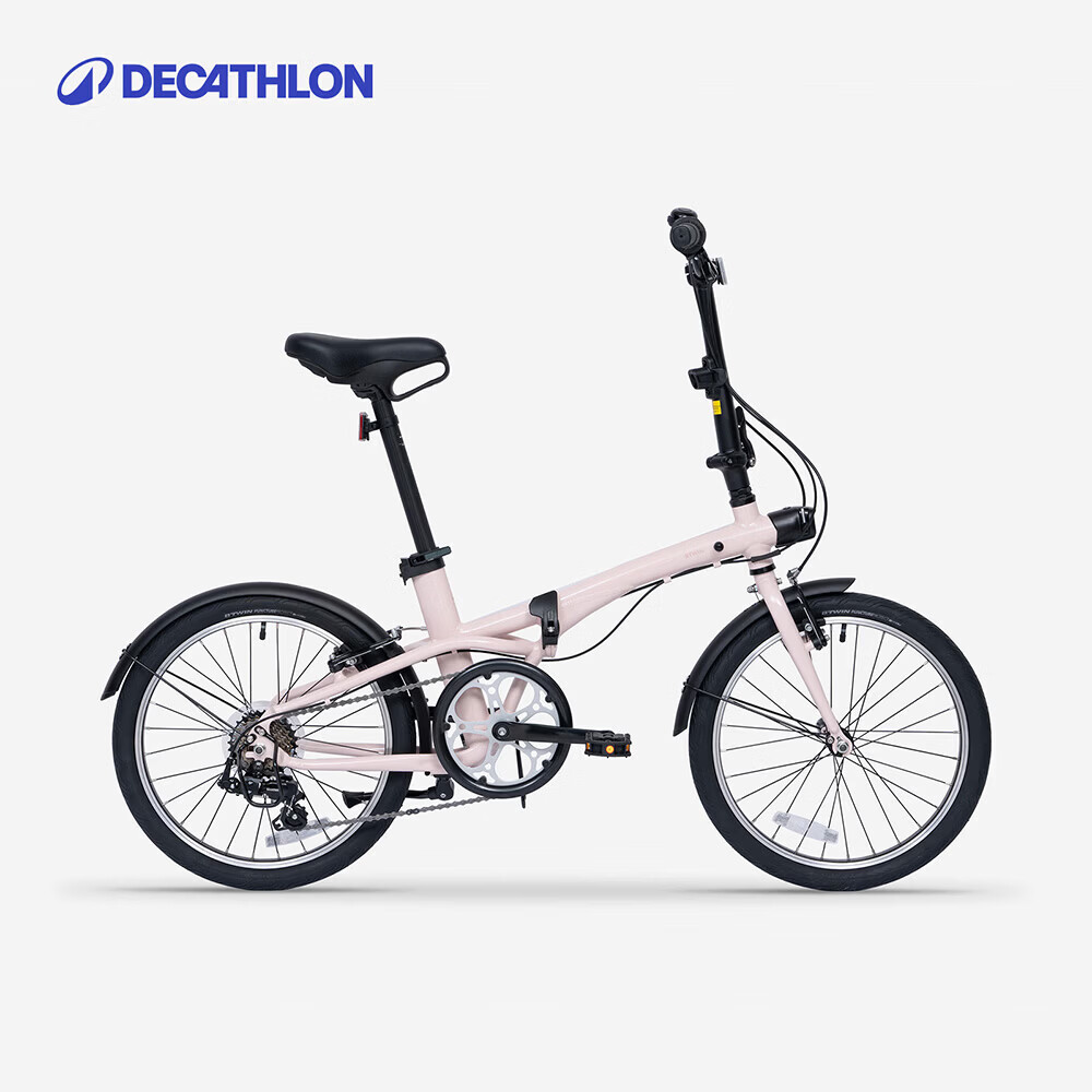 迪卡侬Fold500 折叠自行车20寸便携城市快速通勤男女骑行车-4872241