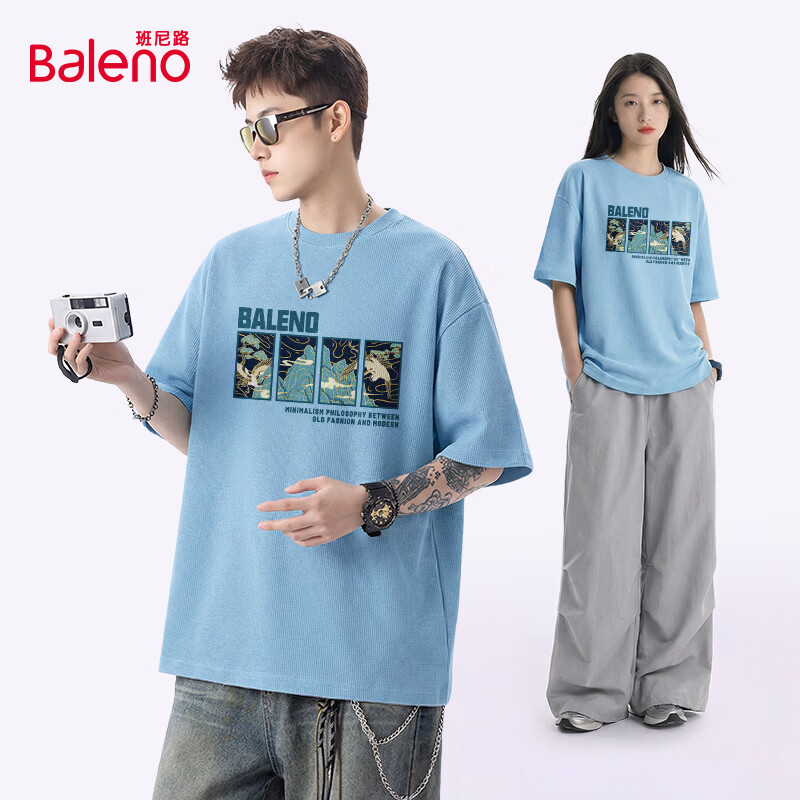 ����·��Baleno��Բ�������ʿ�ļ���������ɴ���Ȥζӡ�����м����л����T���� �������-ǳ��#JPB�ɺ�ɽ 2XL 59.9Ԫ