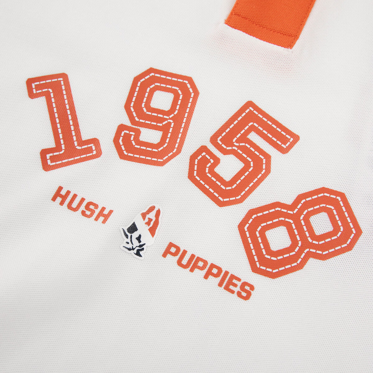 暇步士(Hush Puppies)童装儿童男童2026春夏新款吸湿速干撞色彩领短袖POLO衫套装 骑士橙 130 cm