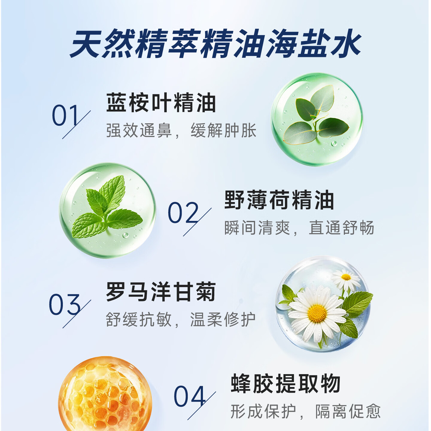MARIMER法国玛利雅海盐水洗鼻植萃鼻腔喷雾缓解鼻痒鼻不畅鼻水肿通鼻精油 【买2赠1共3瓶】天然精油 缓解鼻塞*2