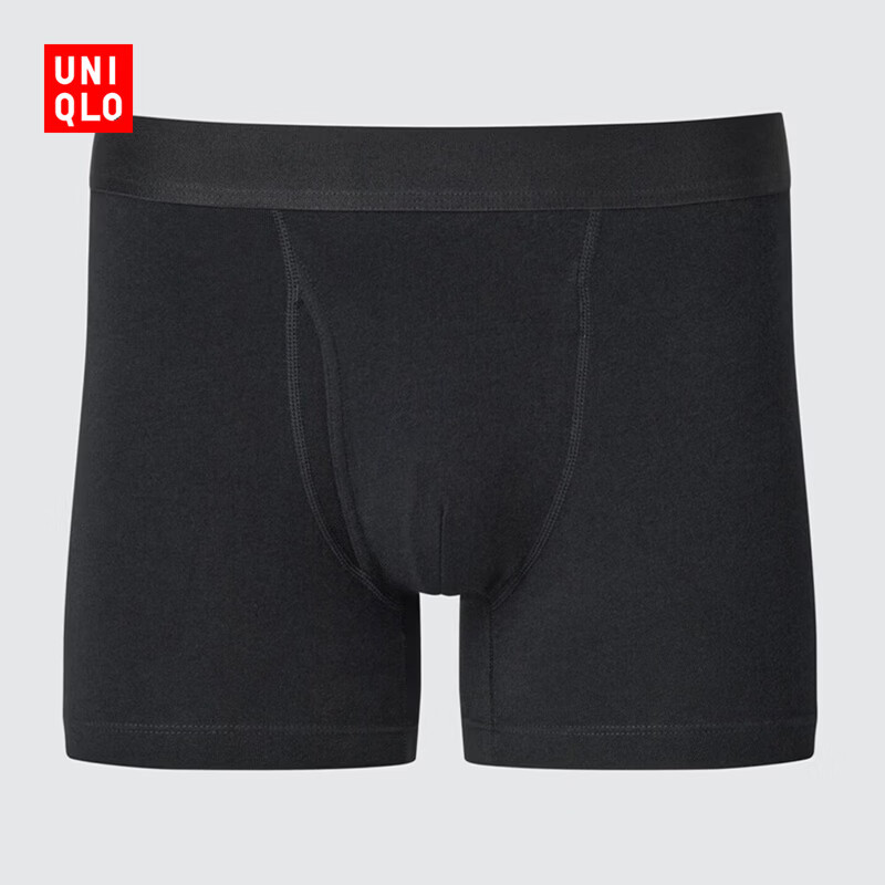 优衣库男装针织短裤/普通腰男士内裤26春夏新款482596 479495 482596/09黑色 XL