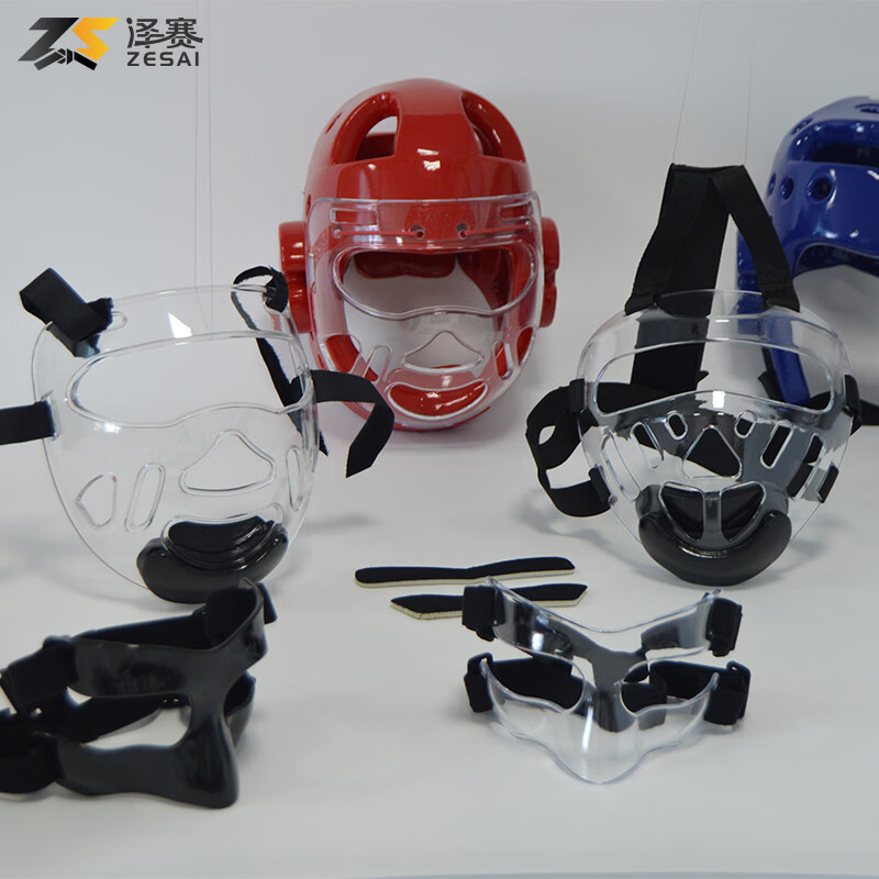 泽赛篮球面罩护鼻面部运动护具 吸汗贴 松紧带 适用对抗运动保护护具 通用款均码儿童成人款篮球护具头戴式装备保护鼻子面部 黑色儿童篮球面罩成人防护面具通用款头戴式篮球面罩