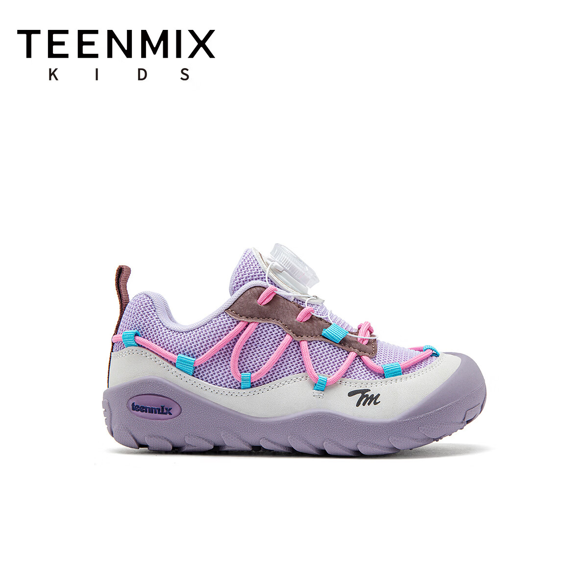 天美意童鞋儿童运动鞋女童鞋子男童老爹鞋2026春季新款休闲跑步鞋 紫薯粉 29