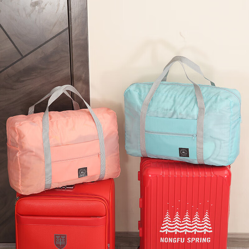 纳有风便携行李收纳袋折叠衣服收纳包购物袋飞机包大容量旅行包 【飞机包颜色随机1个