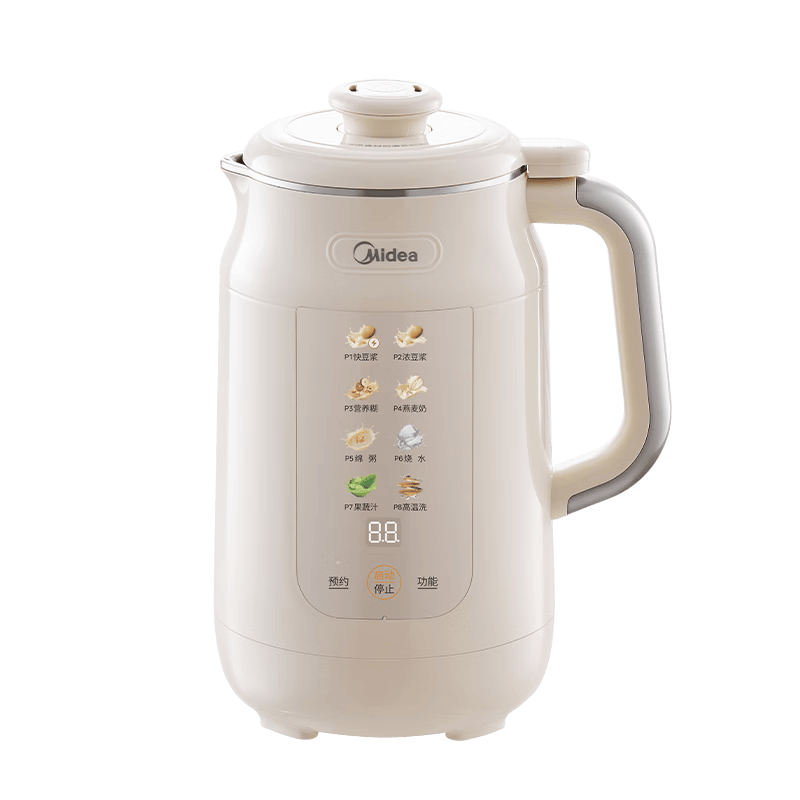 美的（Midea）【价低头部主播9折】豆浆机新款1.2L全自动免煮家用多功能低音破壁机2-4人用料理机G80E76