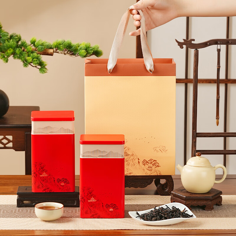 皇叙茶叶武夷山特级大红袍礼盒 乌龙茶岩茶口粮茶自己喝送礼250g