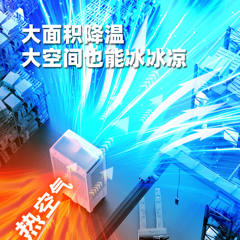 骆驼（CAMEL）空调扇家用工业冷风机强力制冷商用冷风扇制冷车间移动水冷空调蒸发式大风量 工业/商用加高（1.35米高 500000风量） 机械款