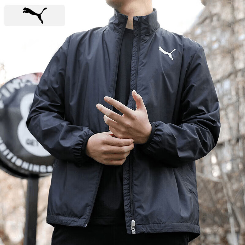 彪马（PUMA）外套男 2026春季新款休闲防风上衣宽松运动服行政梭织快干夹克男 【主推款】立领/梭织/内里网衬 M 175/推荐体重120-140斤