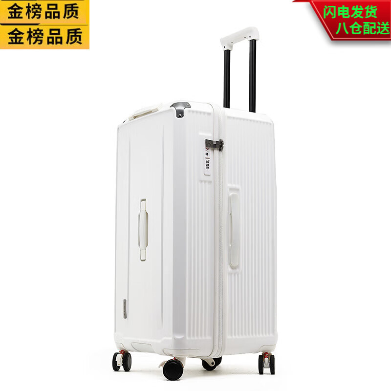 GUIG日本进口品质多功能行李箱女28寸万向轮加厚大容量拉杆箱静音学生 黑配黄(送透明箱透+贴纸) 0英寸 36寸五轮+升级usb