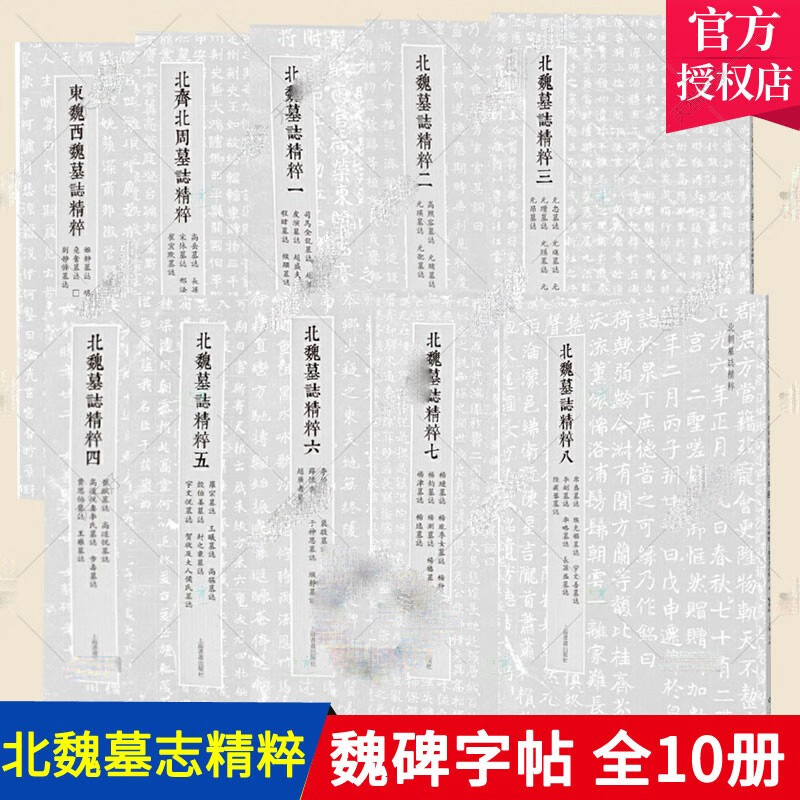 包邮魏碑字帖全套10册北魏墓志精粹北朝东魏西魏北齐北周墓志整拓图书法碑帖楷书古碑帖字帖中国碑帖名品碑帖拓本拓片放大魏碑毛笔字帖