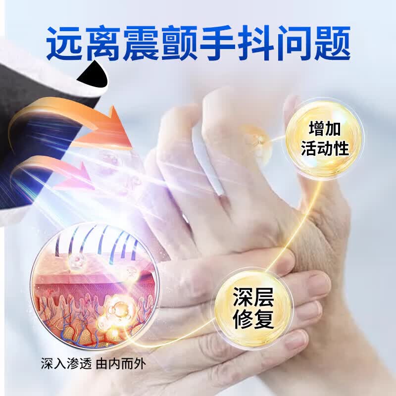国药世家手抖贴帕金森综合症专用膏贴老人手抖腿抖特发性震颤手脚麻木抖动 1盒体验装【手抖专用贴膏】
