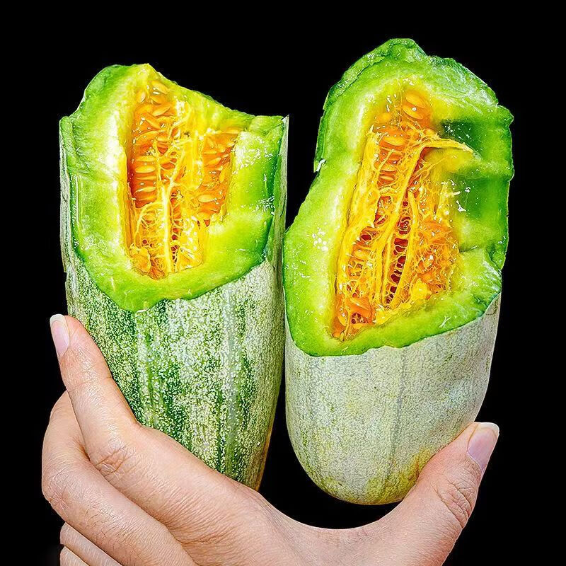 呈鲜果农羊角蜜 山东甜瓜香瓜蜜瓜 当季时令新鲜水果 整箱5斤特级果单果5-6两净重4.5斤