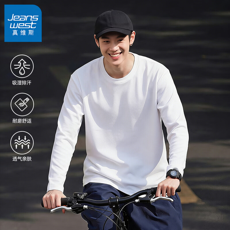 ��ά˹��Jeanswest����������T���л������ĥ͸�����������д���Բ���ƴ����GW ��#ZS��ɫ XL 40.5Ԫ