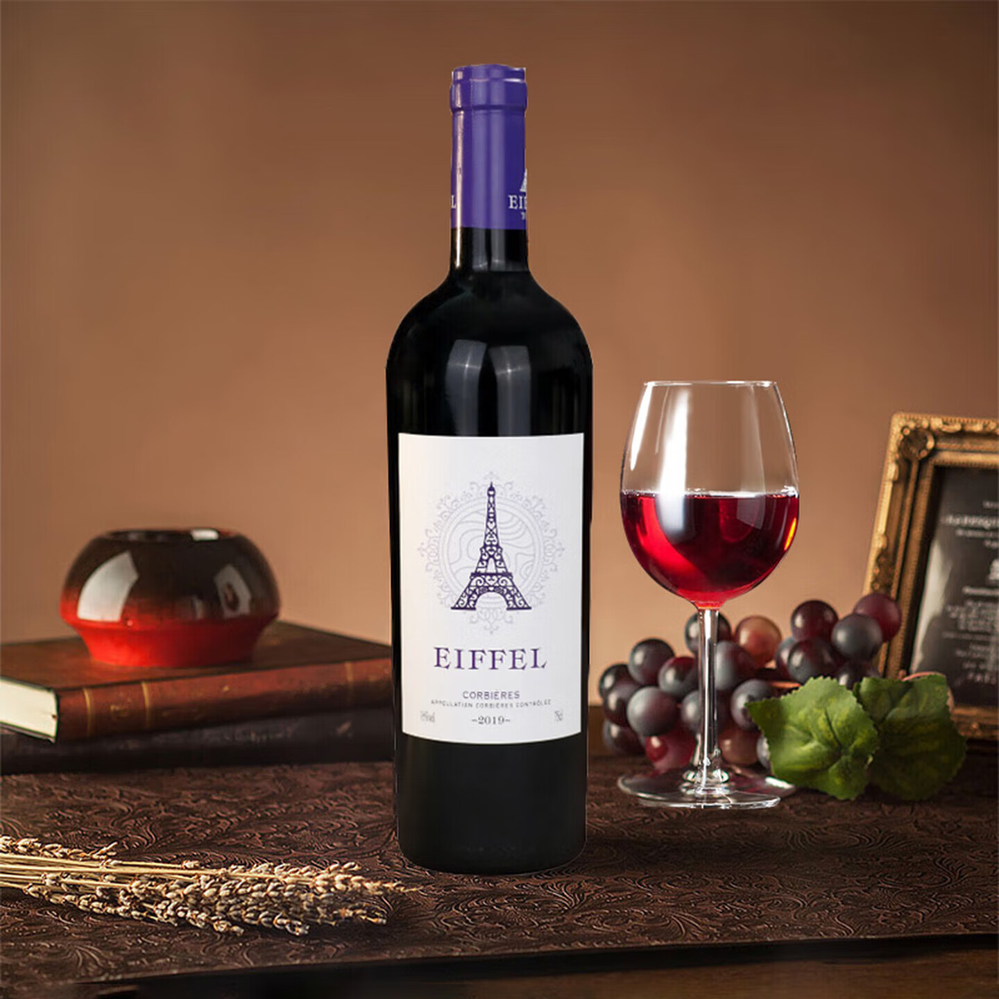 埃非尔法国原装进口干红葡萄酒朗格多克科比埃产区AOP级  750mL*6瓶 整箱装