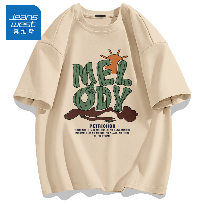 ���ڲ�������ά˹��Jeanswest��300g�ذ����޶���t���ļ�Բ���������ɰٴ�������Ů������tee ����ɫ(���˼���) XL (180) (����150-170��) 50.8Ԫ