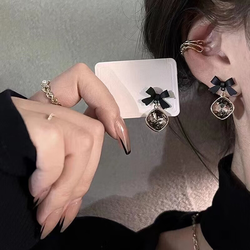 新款耳环潮流耳钉复古网红耳圈夸张个性女网红气质简约耳饰礼物 耳饰五件套【青青子衿】