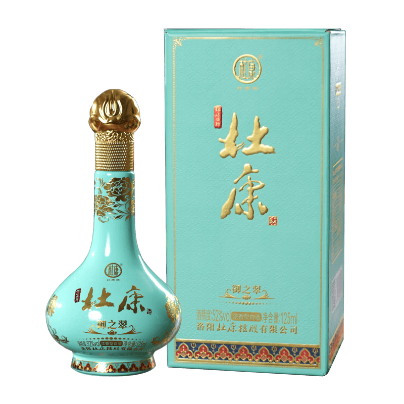 杜康 御之翠 52度 浓香型优级白酒 125ml单瓶装 纪念版收藏礼盒小酒 52度 125mL 1瓶 纪念版小酒
