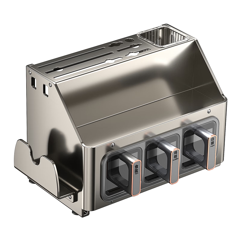 美厨物语厨房架置物架厨房调料置物架调料架台置式收纳盒调味品瓶收纳大全