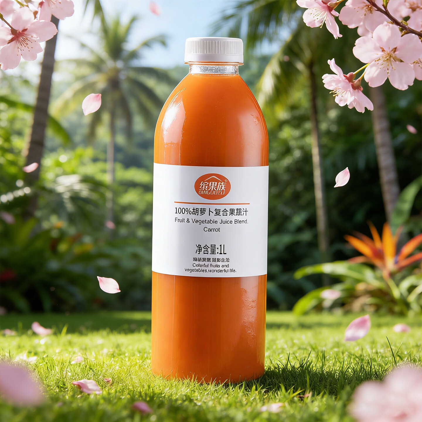 缤果族果汁饮料100%阳光玫瑰草莓山楂苹果整箱批发1L 总仓发 【果蔬汁组合】番茄1瓶+胡萝卜1瓶