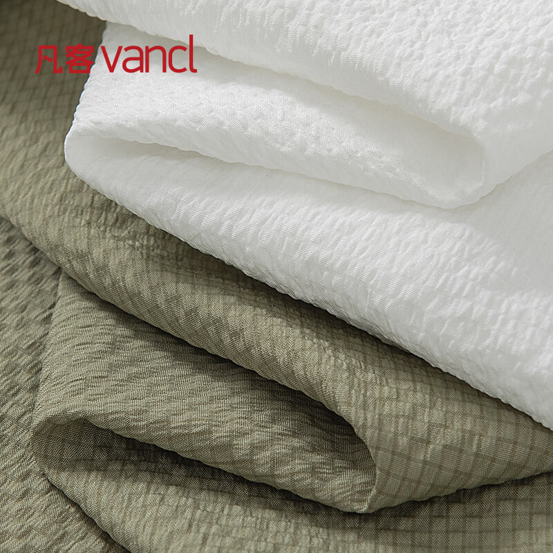 凡客诚品(VANCL)官方店 短袖衬衫男士夏季新款三防肌理感日常商务休闲短袖 白色 L