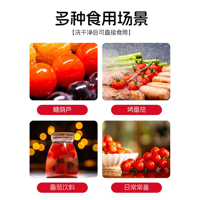 一柿缘串番茄串收樱桃小番茄西红柿新鲜自然熟老味道孕妇生吃柿子 顺丰 精品樱桃串番茄 黄*1箱 1kg 礼盒装