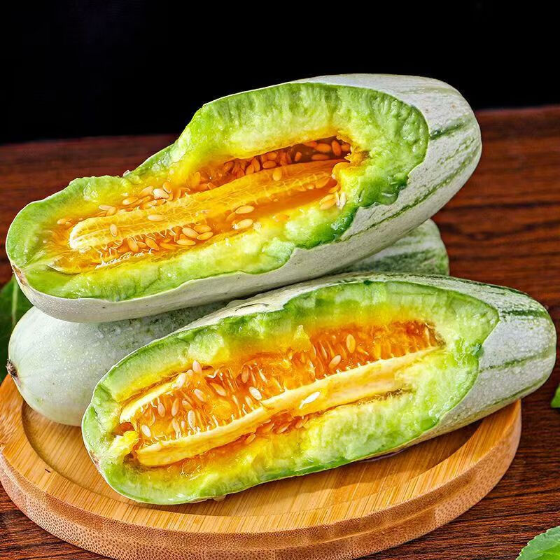 呈鲜果农羊角蜜 山东甜瓜香瓜蜜瓜 当季时令新鲜水果 整箱5斤特级果单果5-6两净重4.5斤
