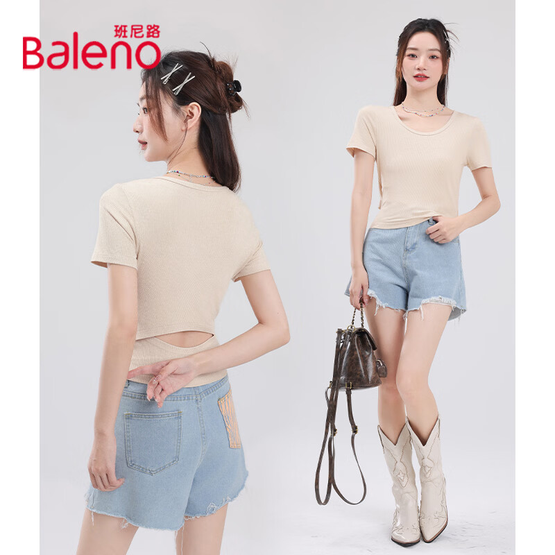 ����·����t��Ůװ�ļ�2026�¿���ٴ����·�����V�챳�Ŀ��ɰ�����2 ǳ����3#��ɫ ���οս���� L 19.9Ԫ