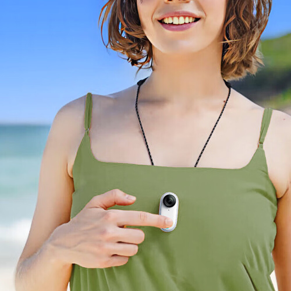 龙达鑫 拇指运动相机配件磁吸挂绳可调节长度时尚磁吸设计稳固不脱落解放双手防摔 黑色