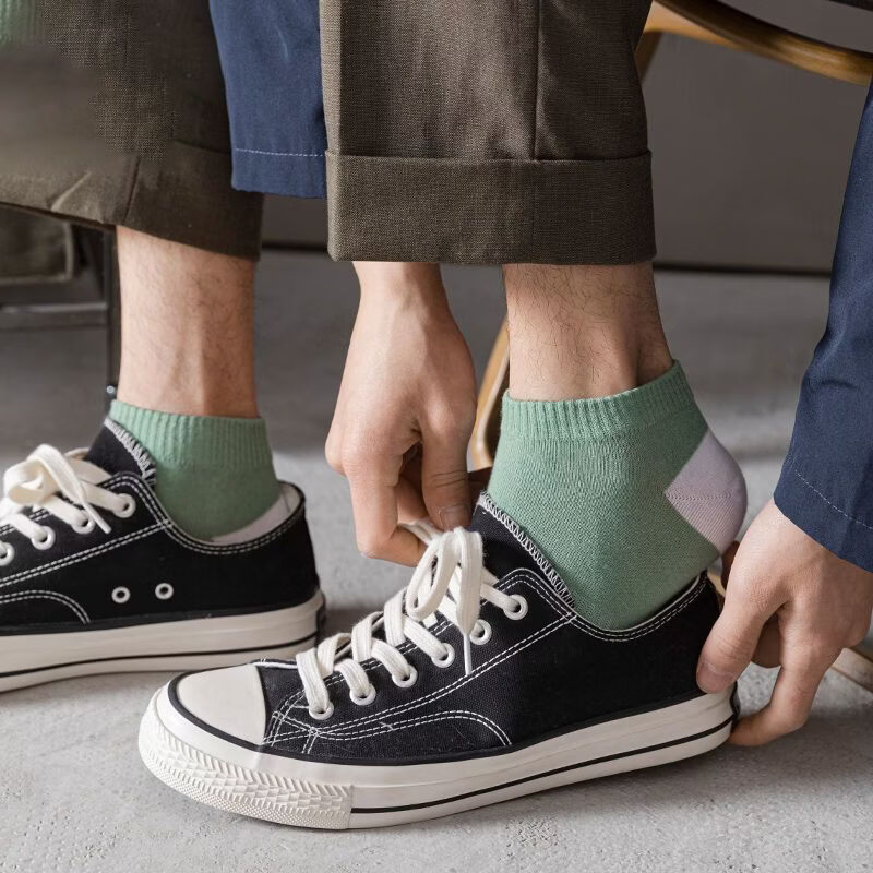 雅鹿袜子男士短袜夏季薄款低帮运动袜子防臭吸汗透气学生船袜百搭潮袜 潮流运动船袜【20双】 均码 雅鹿 10A抑菌/高弹透气/抗起球