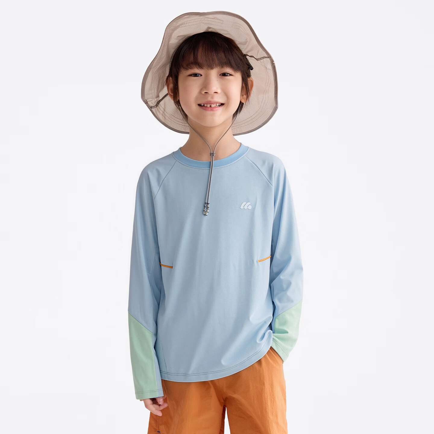 咕噜日记（Purrfect diary）【亲子装】童装儿童速干衣2026春款男女童休闲上衣长袖潮 雾蓝色 130